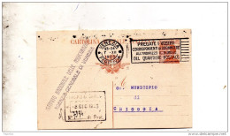 1923  CARTOLINA CON ANNULLO   VENEZIA   + TARGHETTA - Poststempel