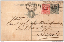 1921  CARTOLINA CON ANNULLO  VENEZIA + TARGHETTA - Poststempel