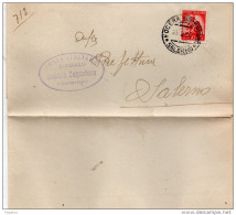 1950 LETTERA CON ANNULLO NOCERA SALERNO - 1946-60: Poststempel