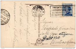 1923  CARTOLINA CON ANNULLO PALERMO  + TARGHETTA - Entiers Postaux