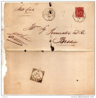 1894  LETTERA CON ANNULLO  OTTAGONALE  PONTOGLIO BRESCIA - Marcofilie