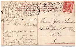 1907  CARTOLINA  CON ANNULLO  GENOVA - Marcofilía