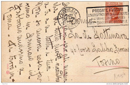 1924  CARTOLINA  CON ANNULLO  VENEZIA + TARGHETTA - Poststempel