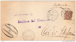 1914  LETTERA CON ANNULLO  OTTAGONALE GABBIONETA  CREMONA + CA DE STEFANI - Poststempel