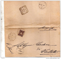 1897  LETTERA CON ANNULLO  OTTAGONALE OMBRIANO   CREMA - Marcophilie