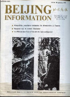 Beijing Information N°39 29 Septembre 1980 - Il Est Intolérable De Tuer Kim Dae Jung - Les Pays En Développement à La Se - Autre Magazines