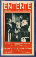 Entente N°38 Mars 1945 - L'old Vic à La Comédie Française - Les Fleurs De Wizernes - L'amitié Des Jeunesses Anglo França - Autre Magazines