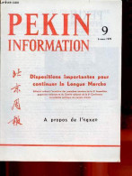 Pékin Information N°9 6 Mars 1978 - Communiqué De La 2e Session Plénière Du Comité Central Issu Du 11e Congrès Du Parti - Andere Tijdschriften