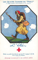 Les Quatre Saisons Du Poilu Par Marc Saurel - L'Eté - Croix Rouge - Nimes - Guerra 1914-18