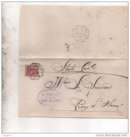 1910   LETTERA CON ANNULLO Ca' De' Mari CREMONA  + PIEVE D'OLMI - Marcofilía