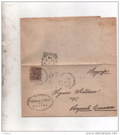 1901   LETTERA CON ANNULLO DOVERA CREMONA - Marcofilie