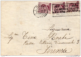 1927  LETTERA CON ANNULLO  ROMA + TARGHETTA - Poststempel