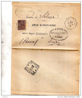 1909   LETTERA CON ANNULLO  OTTAGONALE SOLIERA MODENA - Marcophilia