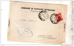 1949  LETTERA CON ANNULLO CAPIAGO COMO - 1946-60: Marcophilie