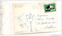 1967 CARTOLINA CON ANNULLO CAPRI NAPOLI - 1961-70: Storia Postale
