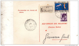 1966 RICEVUTA DI RITORNO CON ANNULLO BUIA   UDINE + GEMONA - 1961-70: Storia Postale