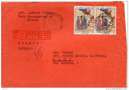 1966 LETTERA  ESPRESSO CON ANNULLO   MILANO - 1961-70: Storia Postale