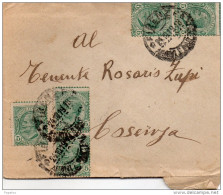 1919 LETTERA CON ANNULLO FIRENZE  DENTELLATURA SPOSTATA - Poststempel