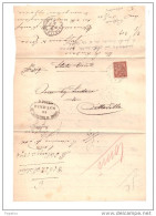 1894 LETTERA CON ANNULLO  OTTAGONALE  GRISIGNANO DI ZOCCO  VICENZA - Storia Postale