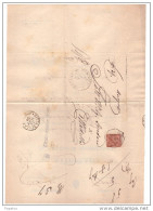 1894 LETTERA CON ANNULLO  OTTAGONALE  ORGIANO VICENZA  + CITTADELLA PADOVA - Storia Postale