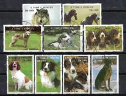 Chiens Saint Thomas Et Prince 1995 (20) Yvert N° 1264 K à 1264 T Oblitérés Used - Hunde