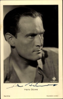CPA Schauspieler Hans Stüwe, Portrait, Ufa Film, Ross Verlag A 3127 1, Autogramm - Acteurs