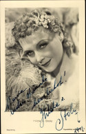 CPA Schauspielerin Hilde Von Stolz, Portrait, Autogramm - Acteurs