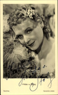 CPA Schauspielerin Hilde Von Stolz, Portrait, Haarschmuck, UfA, Autogramm - Acteurs