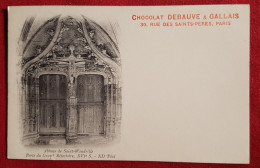 CPA - Abbaye De Saint-Wandrille - Porte Du Grand Réfectoire - Chocolat Debauve & Gallais - Paris - Saint-Wandrille-Rançon