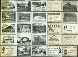 25 Alte Zündholzschachteletiketten - Gasthausetiketten Aus Deutschland #680 - Matchbox Labels