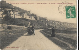 CPA - LA ROCHE GUYON - Route De Vétheuil - Les Rochers D'Haute Isle Et De Chantemesle - Voiture - La Roche Guyon