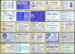 25 Alte Zündholzschachteletiketten - Gasthausetiketten Aus Deutschland #684 - Matchbox Labels