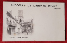 CPA Rétrécit - Soissons - Eglise Saint  -Chocolat De L'Abbaye D'Igny -(Marne) - Soissons