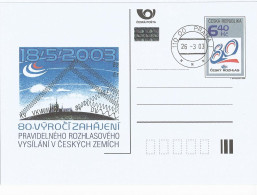 CDV 79 Czech Republic Czechoslovak Radio Anniversary 2003 - Postales