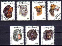 Chiens Tanzanie 1993 (22) Yvert N° 1421 à 1427 Oblitérés Used - Honden