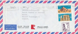 Egypt Air Mail Cover Sent To Denmark - Luftpost