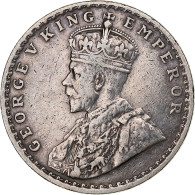 Inde Britannique, George V, Rupee, 1917, Bombay, Argent, TTB, KM:524 - Kolonies