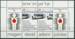 Israel 1980 Medizin: Organisation Magen David Adom Block 19 Postfrisch (C30031) - Blokken & Velletjes