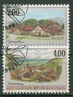 Liechtenstein 1998 Dorfansichten 1177/78 Gestempelt - Gebraucht