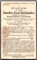 Bidprentje Kuurne - Delchambre Amedée Jozef (1877-1939) - Devotion Images