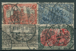 Deutsches Reich 1905/12 Darstellungen Friedensdruck 94/97 A I Gestempelt - Used Stamps