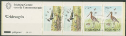 Niederlande 1984 Tiere Wiesenvögel Markenheftchen MH 31 Gestempelt (C96016) - Postzegelboekjes En Roltandingzegels