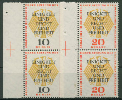 Berlin 1957 Sitzung Des 3. Bundestages 174/75 Paar Mit Passerkreuz Postfrisch - Unused Stamps