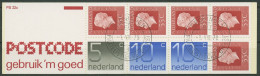 Niederlande 1976 Königin Juliana Markenheftchen Postcode MH 23 Gestemp. (C96001) - Booklets & Coils
