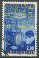 Liechtenstein 1998 100 Jahre Telefon 1189 Gestempelt - Usati