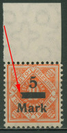 Württemberg Dienstmarken 1922/23 Mit Aufdruckfehler 159 AF ? Postfrisch - Mint