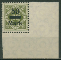 Württemberg Dienst 1922/23 Mit Aufdruck 165 Ecke 4 Postfrisch - Mint