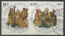 Bund 1993 Weihnachten Reliefs 1707/08 Gestempelt - Used Stamps