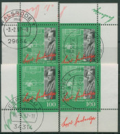 Bund 1997 Fußball Sepp Herberger 1896 Alle 4 Ecken Gestempelt (E2692) - Used Stamps