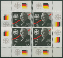 Bund 1997 Bundeskanzler Dr. Ludwig Erhard 1904 Alle 4 Ecken Postfrisch (E2712) - Unused Stamps